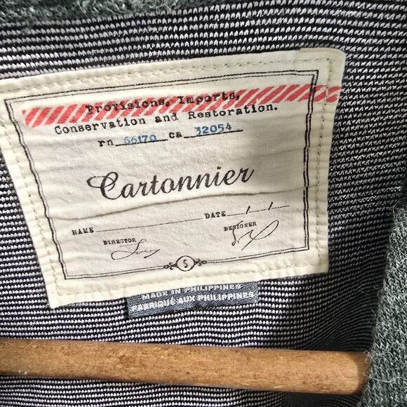 Anthropologie Blazer Women Small Dark Green Open Jacket Cartonnier Unstructured - Picture 3 of 13